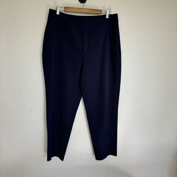 Athleta Pants - Athleta Pants Women 16 Blue Endless High Rise Stretch Waist Pull On Classic Work